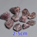Natural 2-5cm dark purple raw quartz crystals for aquarium decor and aromatherapy - Strawberry Quartz Raw Stone / Standard Weight Large Specification