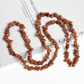 Irregular goldstone bead strand with shimmering particles for DIY jewelry making - Gold Sandstone