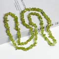 Irregular olive green crystal chips beads for DIY jewelry making and crafts - Peridot