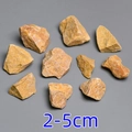 Natural yellow crystal crushed stones 2-5cm for aromatherapy and fish tank decor - Yellow Aventurine Raw Stone