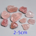 Natural raw rose quartz crystals in 2-5cm sizes for aromatherapy and home decor - Premium Rose Quartz Raw Stone