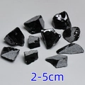 Natural raw black stones in 2-5cm size for aquarium and aromatherapy crystal diffusers - Cut Obsidian Raw Stone
