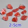 Natural red crystal crushed stones for aromatherapy in 2-5cm irregular shapes - Man-made Watermelon Crystal Raw Stone