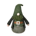 Gnomo di San Patrizio con cappello verde e lunga barba di corda decorativa - Stile Barba Verde