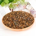 Natural tiger eye crystal crushed stones with golden brown texture in wooden tray - Tiger's Eye / 3-5mm / 300g