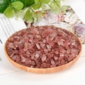 Natural strawberry quartz tumbled stones displayed in a minimalist wooden tray for decor - Strawberry Quartz / 5-7mm / 300g