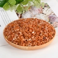 Polished orange sunstone crystals in a wooden tray for home decor aromatherapy - Red Aventurine / 5-7mm / 300g