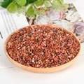 Natural reddish brown crystal gravel stone for gardening decoration in wooden bowl - Southern Red Agate / 3-5mm / 300g