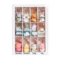 Set of 12 Chinese zodiac crystal trees with rose quartz and resin base for desk decoration - Complete Zodiac Series Set / Rose Quartz