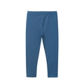 Mallas elásticas azul oscuro para niñas con cintura elástica sobre fondo blanco - Azul Ejército