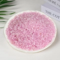 Polished natural pink quartz crystals for home decor in a white ceramic dish - Deep Rose Quartz (Colored) / 3-5mm / 300g