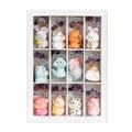 Zodiac purple amethyst crystal tree figurine set in a white display box - Complete Zodiac Series Set / Purple Crystal