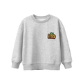 Klassieke grijze crewneck sweatshirt voor kinderen met geborduurde Cool Kids-patch - 130cm / Gris Melange