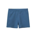 Girls' summer cotton leggings in navy blue with elastic waistband for kids - 100cm / Army Blue