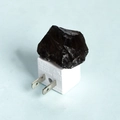 Natuurlijke zwarte obsidiaan nachtlamp met Amerikaanse stekker en automatische sensor - Rookkwarts