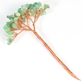 Handmade copper wire tree with green aventurine crystal stones for DIY jewelry crafts - Green Aventurine Large Branch