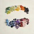 Coffret cadeau de 24 pierres précieuses naturelles et cristaux de guérison polis assortis - Version Chinoise