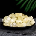 Polished natural citrine quartz stones for healing and decoration in a black bowl - Citrine (Large)