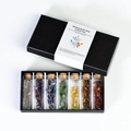 Set regalo chakra con 7 mini bottiglie di cristalli naturali e alberi della vita in filo - Albero di Cristallo Colorato
