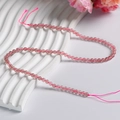 Polished natural pink quartz 4mm loose beads for DIY jewelry making and bracelet crafting - 4mm (Small)