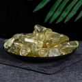 Polished natural citrine crystals in a black tray for home decor and healing - Citrine Irregularly Polished 1-2cm