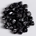 Natural raw black tourmaline stones with glossy finish for crafts and decor - Obsidian (5Pcs)