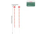 Set van 2 rood-witte kerstversieringstakken met kralen, 29,5 cm decoratieve snoepstokken - Rode Snoep Kralen Stijl