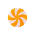 Orange and white swirl lollipop ornament for Christmas tree festive decoration - Small / Yellow
