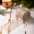 Nastro a rete dorato scintillante per decorazioni natalizie e confezioni regalo di festa - Nastro in Rete / Oro