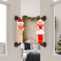 Gingerbread man and girl Christmas refrigerator door handle covers for holiday kitchen decor - Gingerbread Man