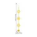 Decorazione natalizia a spirale gialla e bianca con campanellino d'oro 30cm - Grande / Giallo e Bianco