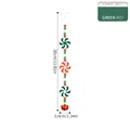 Decorazione natalizia a bastoncino di zucchero con perline rosse e bianche, 30cm - Grande / Rosso e Verde