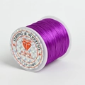 Rouleau de fil élastique en cristal violet pour bracelets perlés DIY sur bobine - Violet