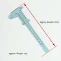 Mini light blue plastic vernier caliper with 150mm dual scale for jewelry DIY crafting - Plastic Caliper - 5 Pcs