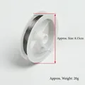 DIY jewelry making supplies 20g grey metal wire roll on 8.15cm white plastic spool - Jewelry Beading Wire - 5 Pcs