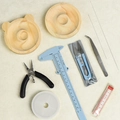 DIY jewelry tool set with vernier caliper, pliers, scissors, tweezers and bead tray - Set-2