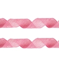 Pink burlap mesh ribbon with festive wavy texture for Easter DIY party decorations - Easter Ribbon 6.3cm x 5m / Pink