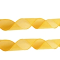 Yellow mesh linen ribbon for Easter DIY crafts and festive party gift wrapping - Easter Ribbon 6.3cm x 5m / Gold
