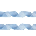 Light blue mesh linen ribbon roll for Easter DIY crafts and holiday party bows - Easter Ribbon 6.3cm x 5m / Light Blue