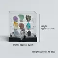 Coffret de 9 spécimens de cristaux naturels avec support en acrylique de 5,2 cm - Moyen (5.2x5.2cm)