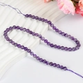 Perle rotonde in cristallo viola naturale da 6 mm per creazione di gioielli fai da te - Viola da Sogno