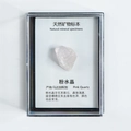 Campione minerale naturale di Quarzo rosa del Madagascar in scatola bianca - Quarzo Rosa - Scatola Professionale