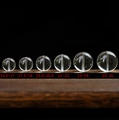 Cuentas redondas de cristal blanco pulido de 16mm a 26mm para creación de joyas - 16.5-17mm (1 Pieza) / Cristal de roca