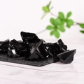 Natural black obsidian raw stones with glass luster for aromatherapy and home decor - Obsidian (Large) / Obsidian / Black
