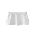 White cotton layering underskirt for girls with wide elastic waistband and minimalist style - 90cm / Off-white
