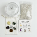 Set de cristales curativos Géminis con frasco de vidrio y piedras pulidas de regalo - Tarro Grande Mongol - Set Zodiaco Géminis