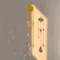 Ghost crystal suncatcher with tree of life and gemstones casting rainbow light reflections - Bat