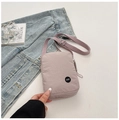 Light purple casual nylon crossbody bag with adjustable strap and LYT logo - Light Purple