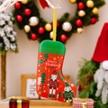 Nutcracker soldier Christmas stocking tin gift box with golden ribbon for decoration - Nutcracker Soldier