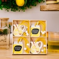 Set de 4 colgantes de madera de verano con limón y gnomo en caja decorativa - Estilo Jarra de Limón Y Tarro con Lema (Estilo D)